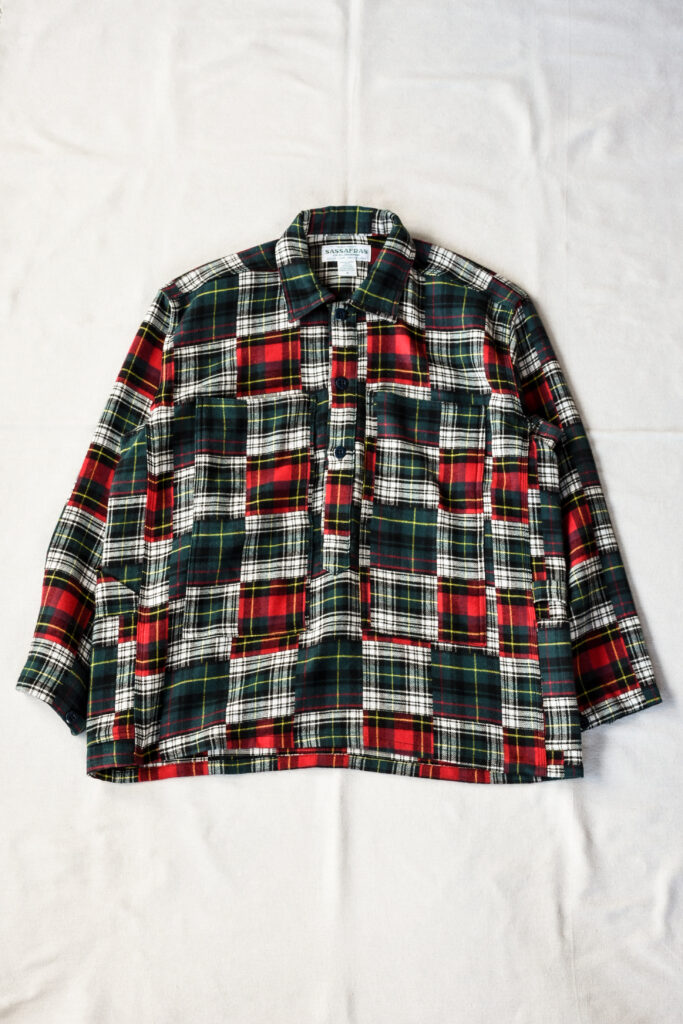 SASSAFRAS T.P Gardener Shell Half Cotton Double Patchwork Multi Check