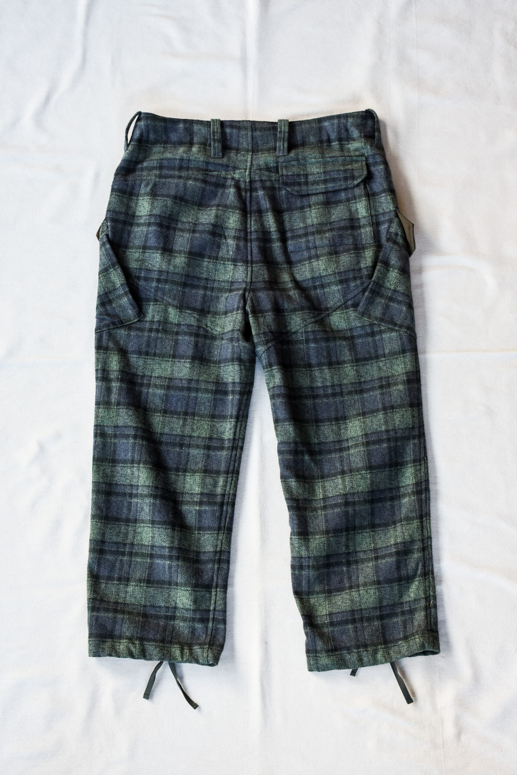 HOPPER’S BRUNCH Flannel Cargo Pants Green Check