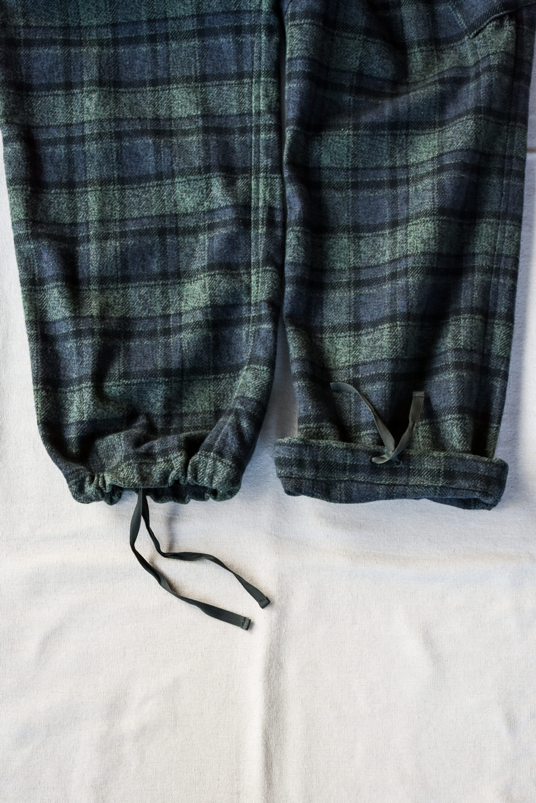 HOPPER’S BRUNCH Flannel Cargo Pants Green Check