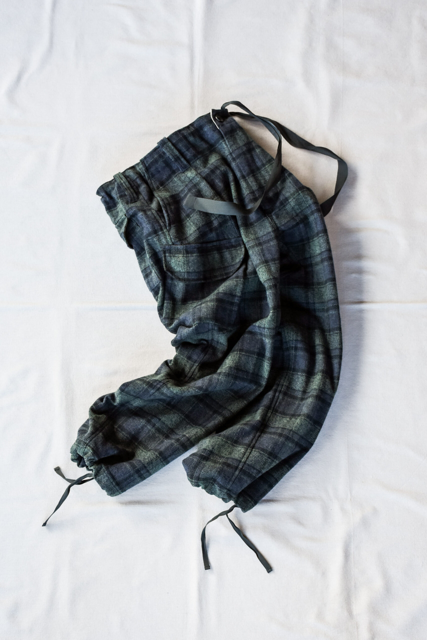 HOPPER’S BRUNCH Flannel Cargo Pants Green Check