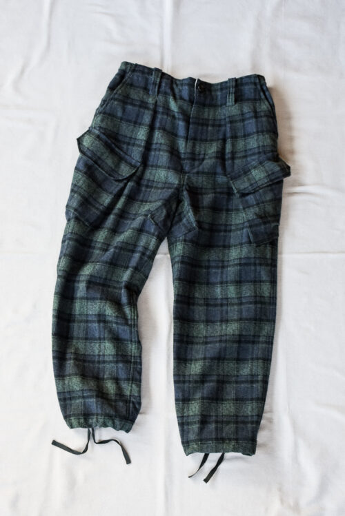HOPPER’S BRUNCH Flannel Cargo Pants Green Check