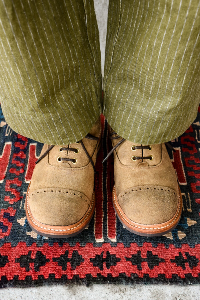 QUILP by Tricker's M7401 Oxford Shoe Waxed Suede Peanuts | kado