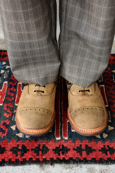 QUILP by Tricker’s M7401 Oxford Shoe Waxed Suede Peanuts
