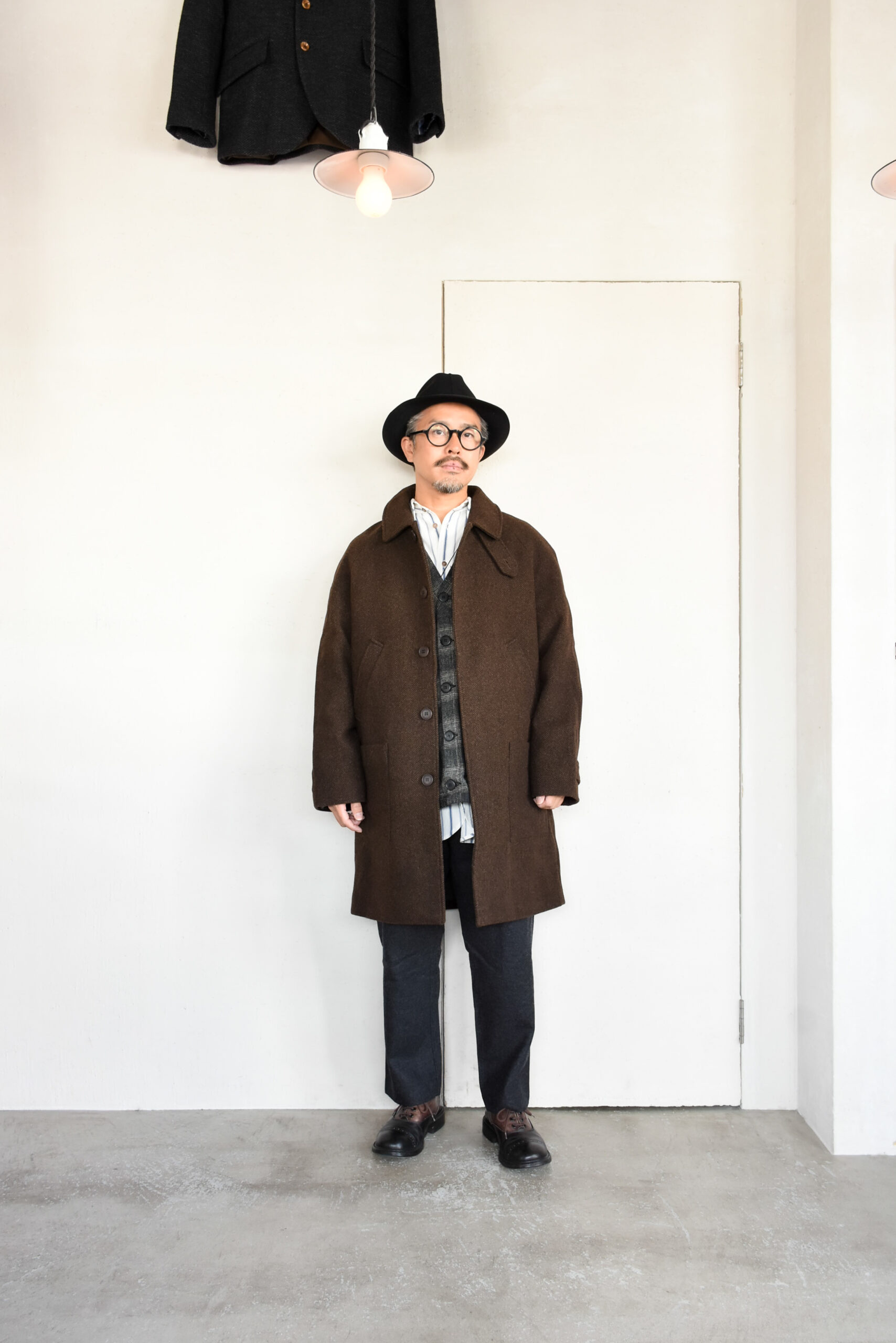 Frank Leder Dead Stock Brown Wool Coat