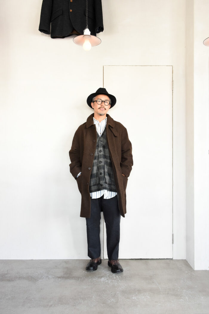 Frank Leder Dead Stock Brown Wool Coat | kado〔カド オノミチ〕