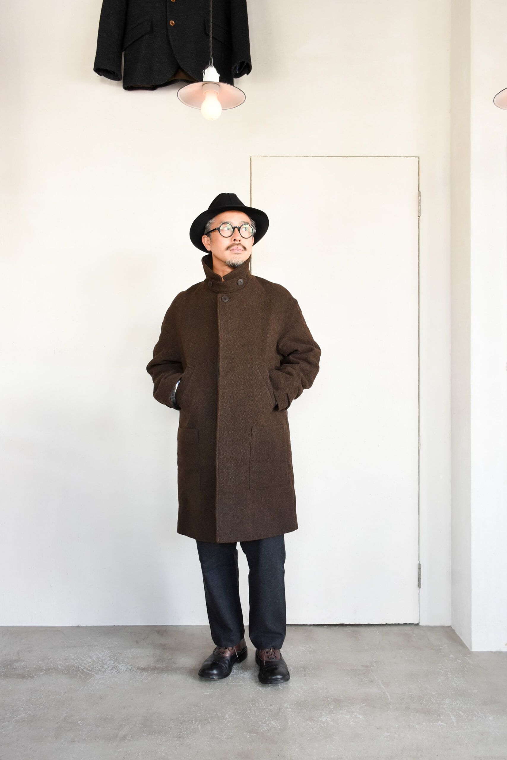 Frank Leder Dead Stock Brown Wool Coat