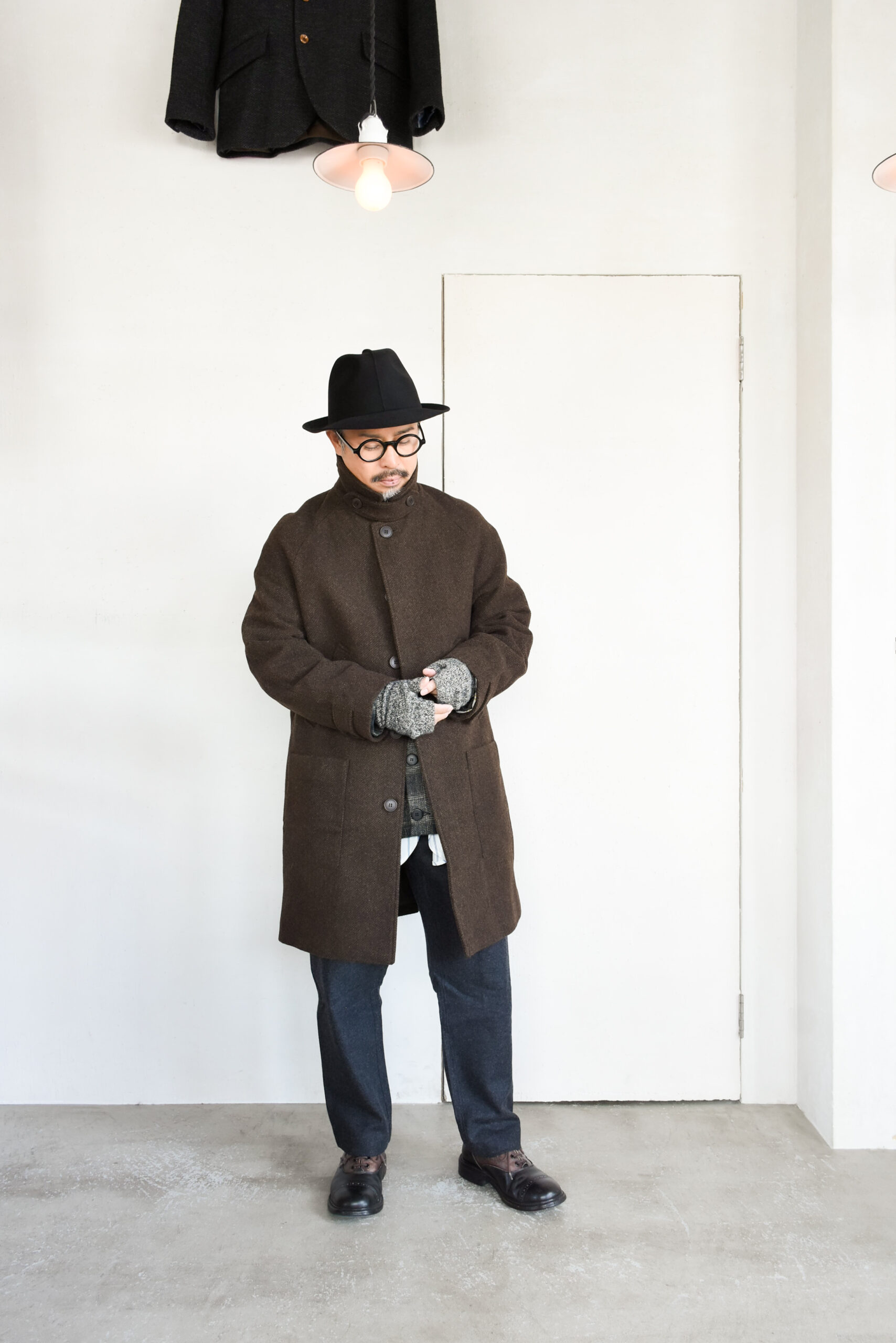 Frank Leder Dead Stock Brown Wool Coat
