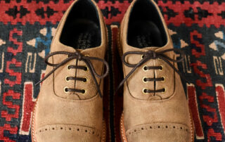 QUILP by Tricker’s M7401 Oxford Shoe Waxed Suede Peanuts