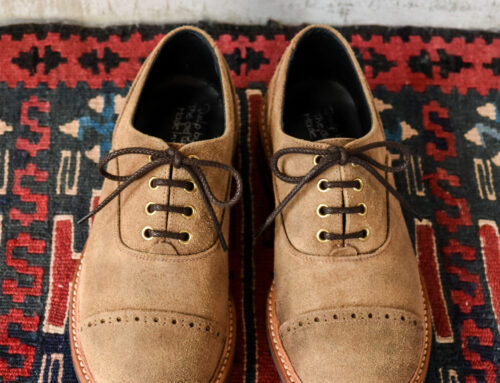 QUILP by Tricker’s M7401 Oxford Shoe Waxed Suede Peanuts