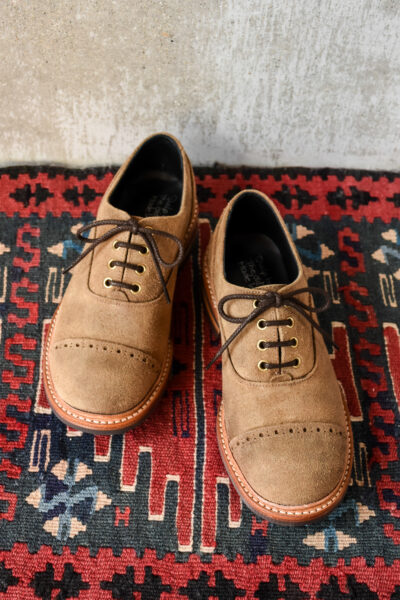 QUILP by Tricker’s M7401 Oxford Shoe Waxed Suede Peanuts