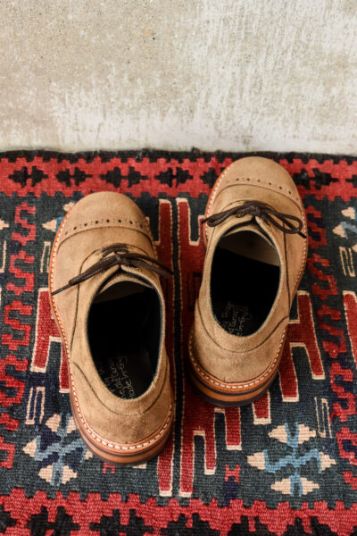 QUILP by Tricker’s M7401 Oxford Shoe Waxed Suede Peanuts