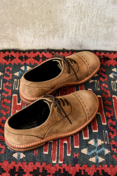 QUILP by Tricker’s M7401 Oxford Shoe Waxed Suede Peanuts