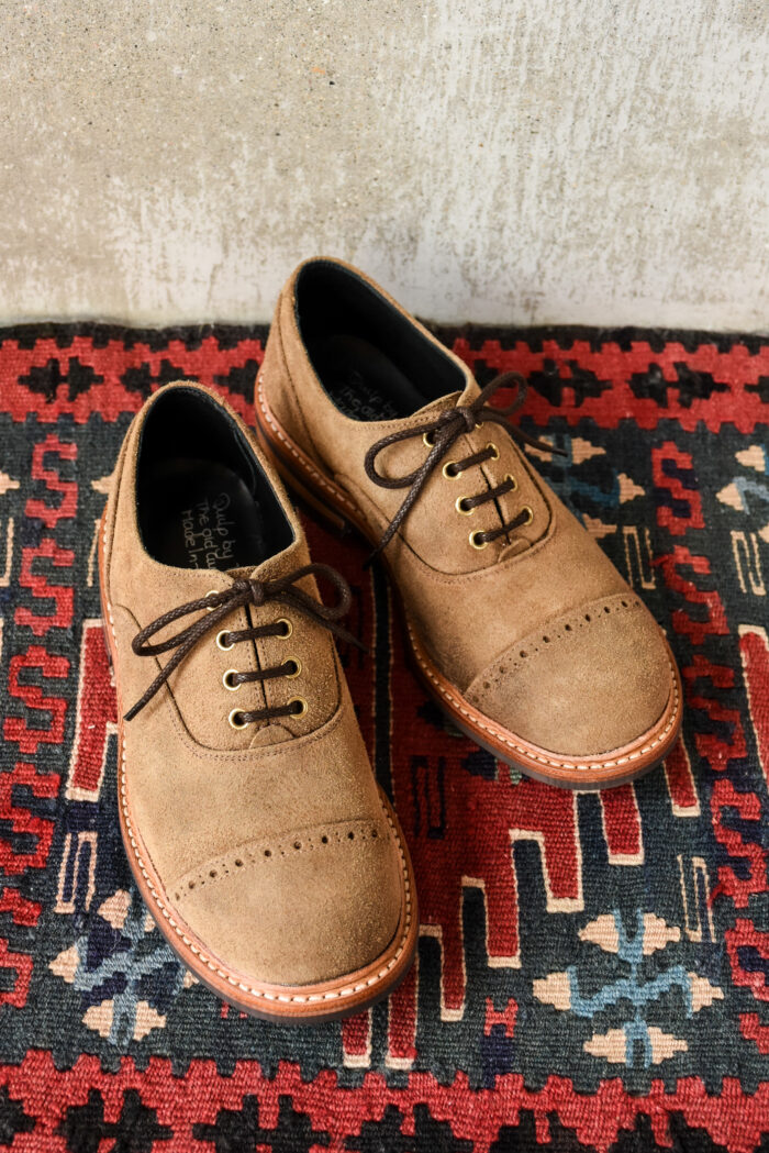 QUILP by Tricker's M7401 Oxford Shoe Waxed Suede Peanuts | kado