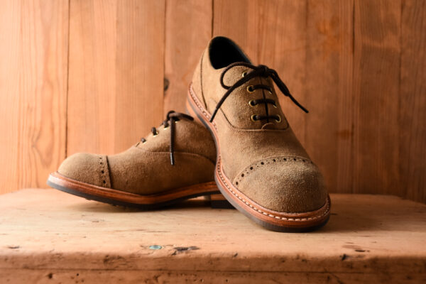 QUILP by Tricker’s M7401 Oxford Shoe Waxed Suede Peanuts