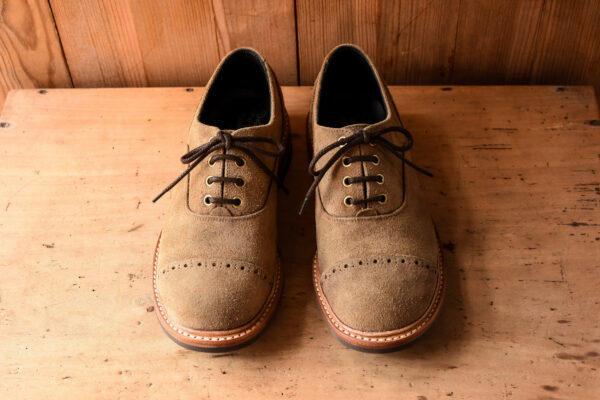 QUILP by Tricker’s M7401 Oxford Shoe Waxed Suede Peanuts