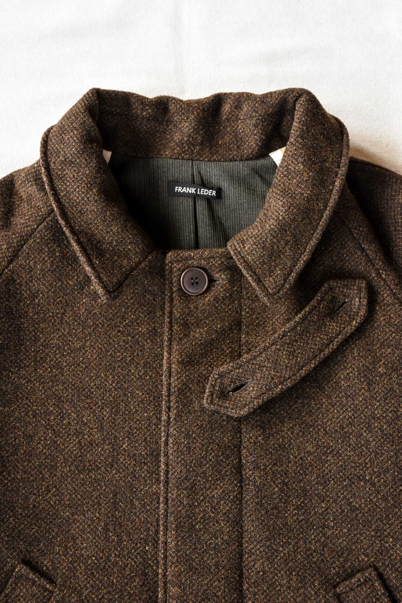 Frank Leder Dead Stock Brown Wool Coat