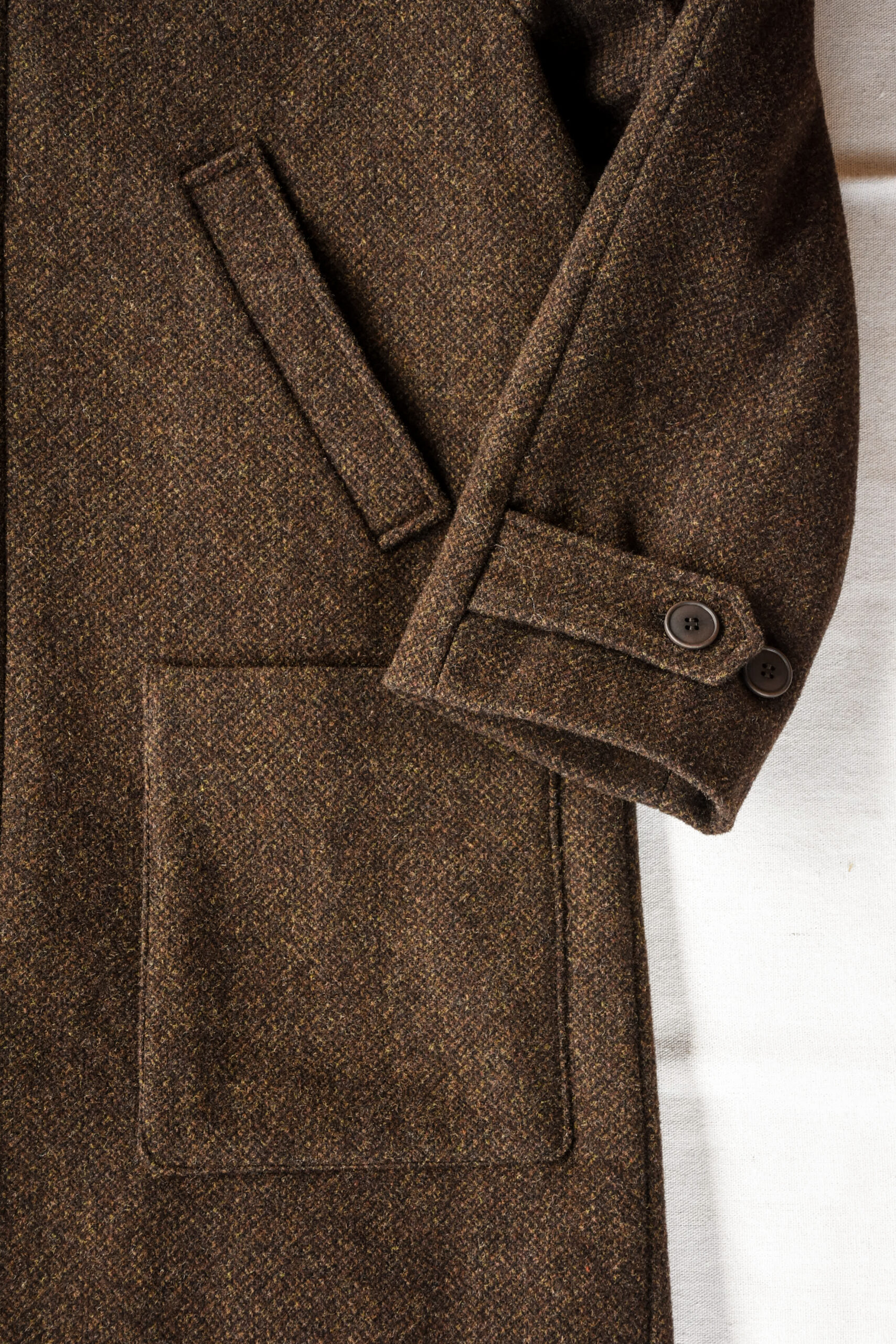 Frank Leder Dead Stock Brown Wool Coat