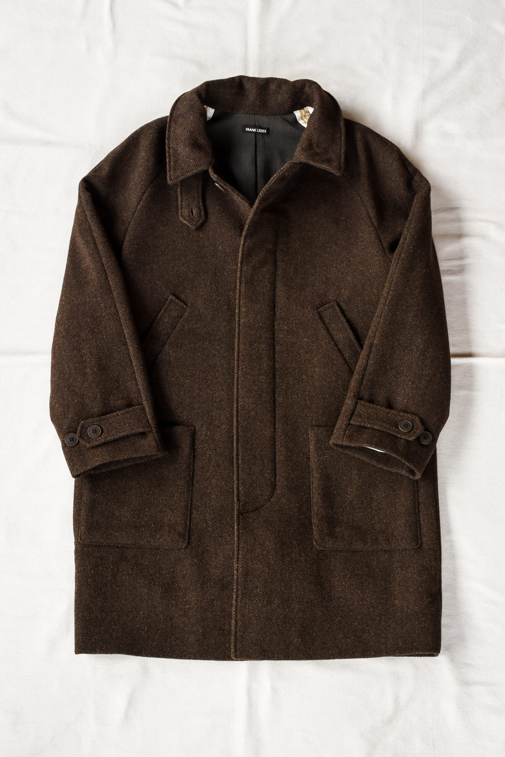 Frank Leder Dead Stock Brown Wool Coat