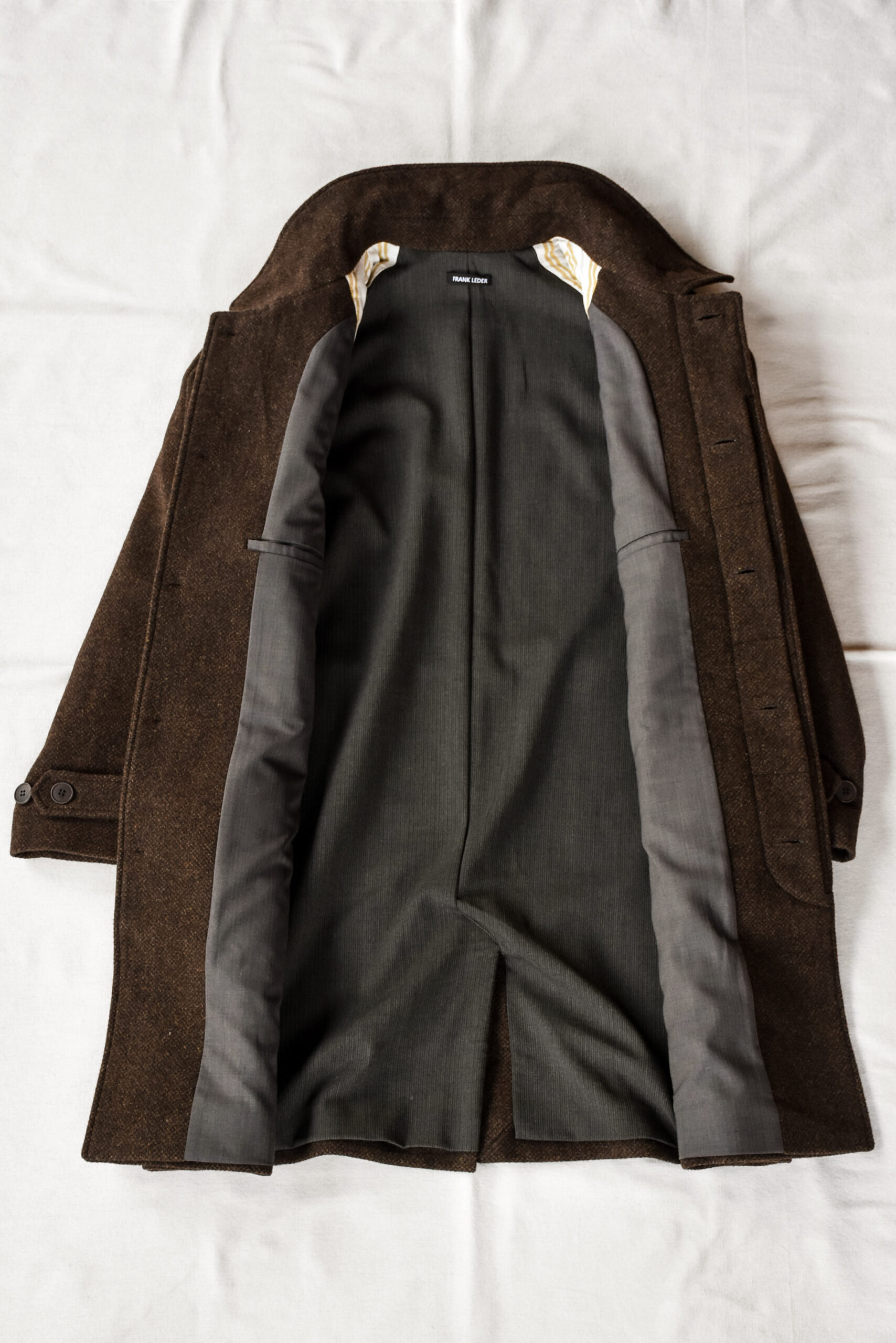 Frank Leder Dead Stock Brown Wool Coat