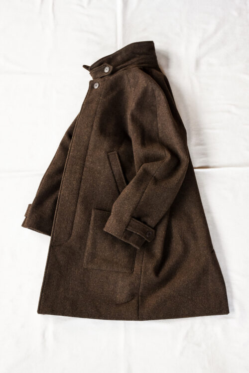 Frank Leder Dead Stock Brown Wool Coat