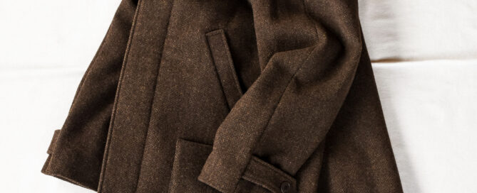 Frank Leder Dead Stock Brown Wool Coat