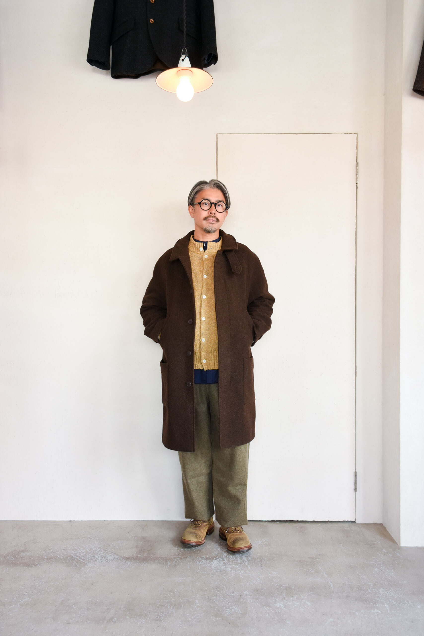 Frank Leder Dead Stock Brown Wool Coat