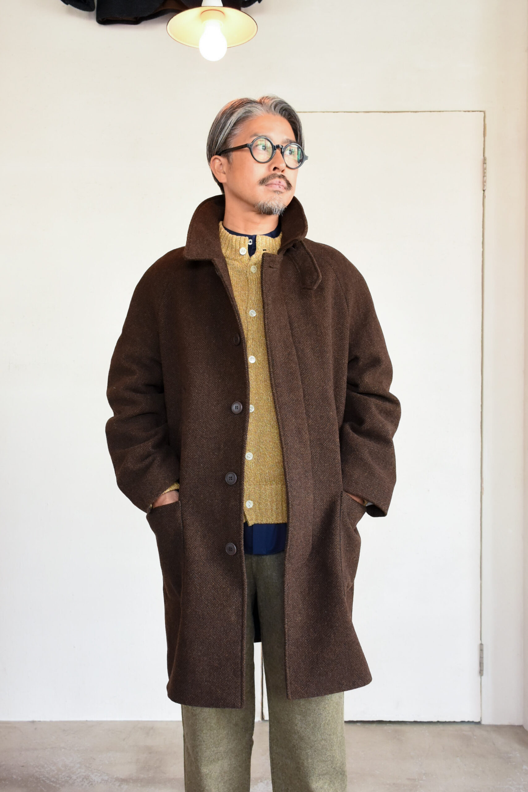 Frank Leder Dead Stock Brown Wool Coat