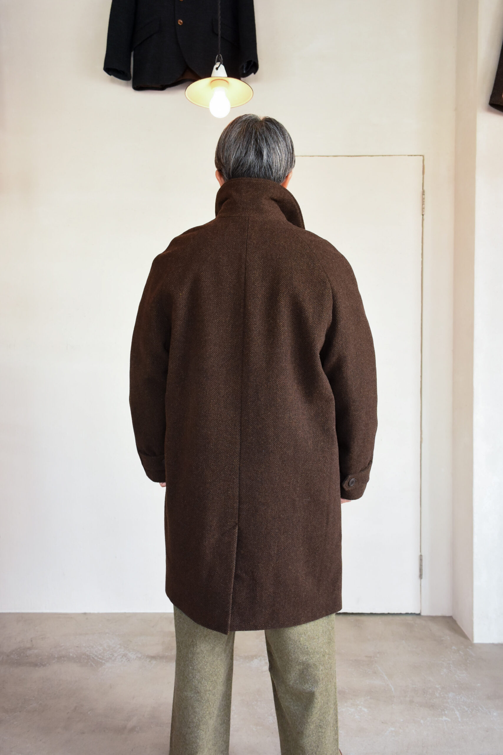 Frank Leder Dead Stock Brown Wool Coat