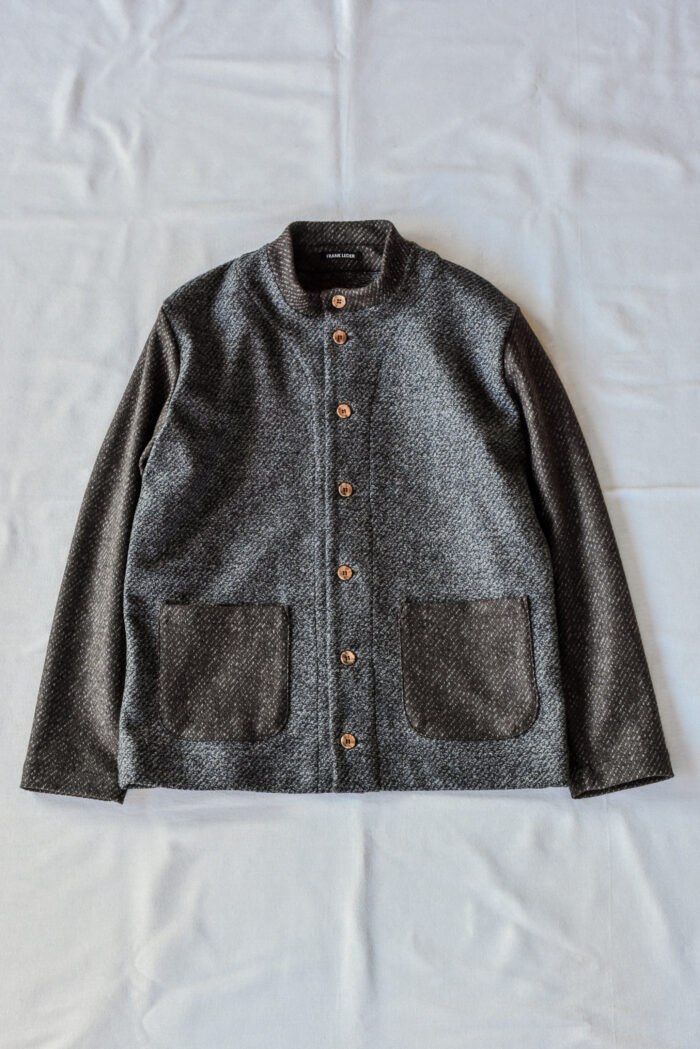 Frank Leder Grey Brown Wool Janker Jacket | kado〔カド オノミチ〕