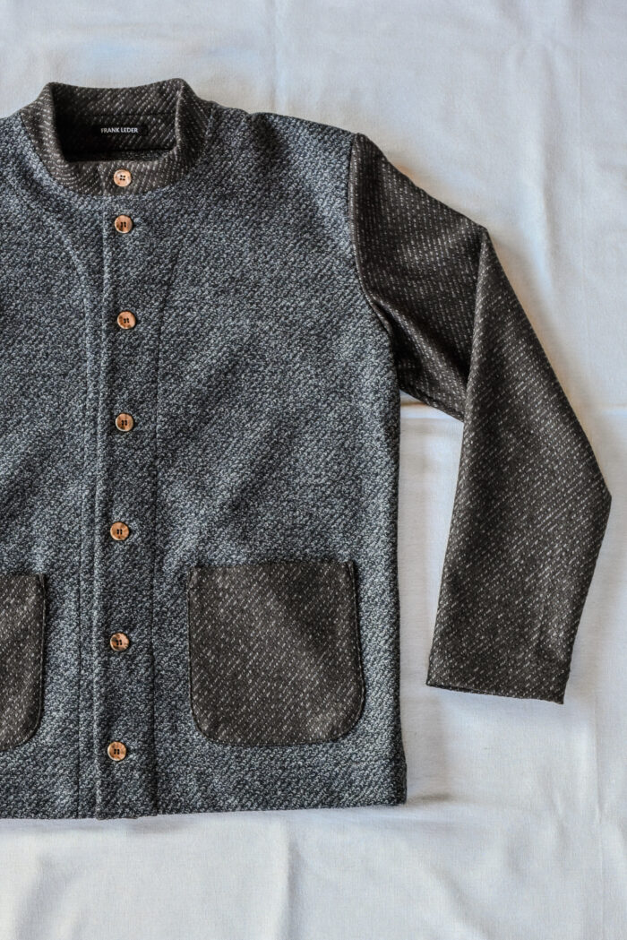 Frank Leder Grey Brown Wool Janker Jacket | kado〔カド オノミチ〕