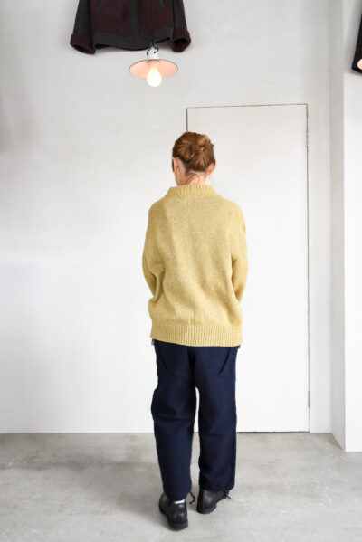 FilMelange SIDNEY Silk Wool Cotton Standcollar Cardigan Jacket Gold Yellow