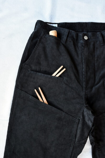 SASSAFRAS Leaf Warden Pants 14W Corduroy Black