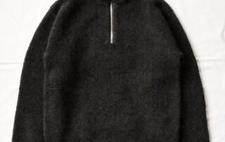 FilMelange PAYTON 2 Tone Pile Half Zip Knit Charcoal Black