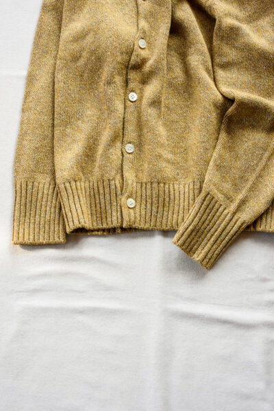 FilMelange SIDNEY Silk Wool Cotton Standcollar Cardigan Jacket Gold Yellow