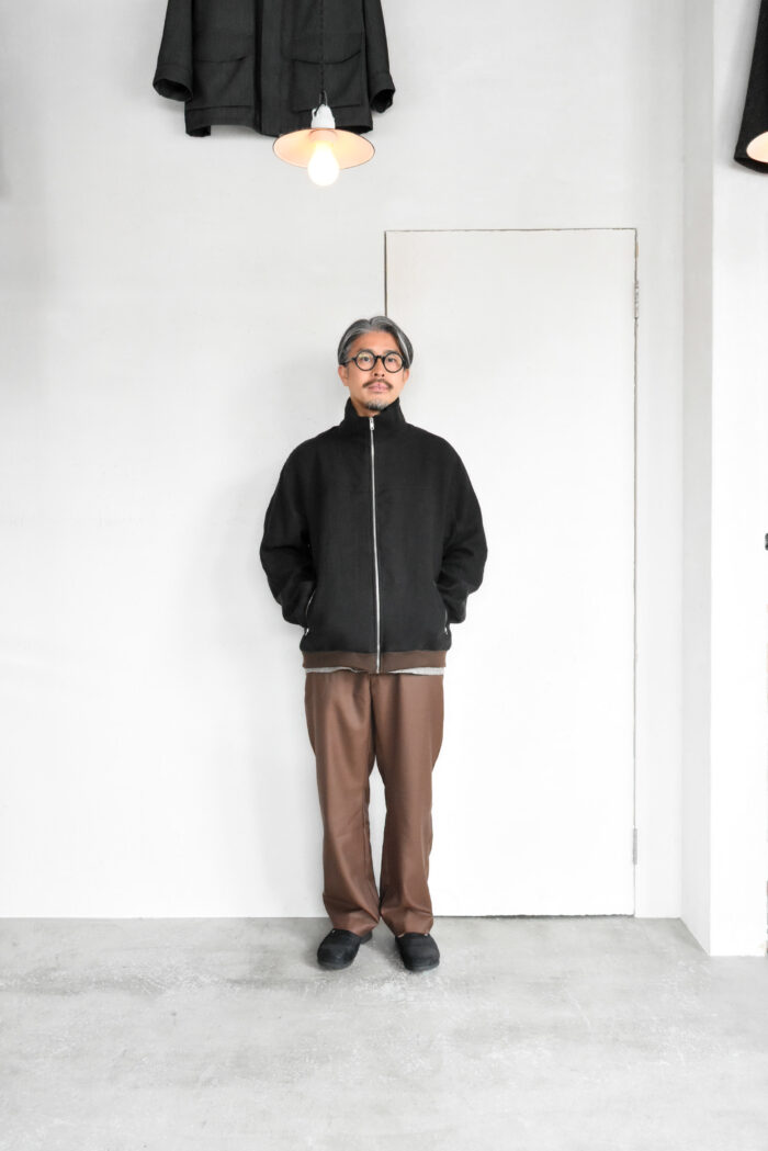 Frank Leder Washed Wool Zip Up Shirt | kado〔カド オノミチ〕