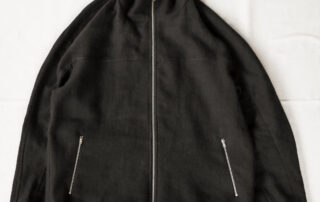 Frank Leder Washed Wool Zip Up Shirt