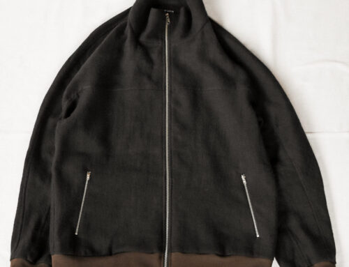 Frank Leder Washed Wool Zip Up Shirt