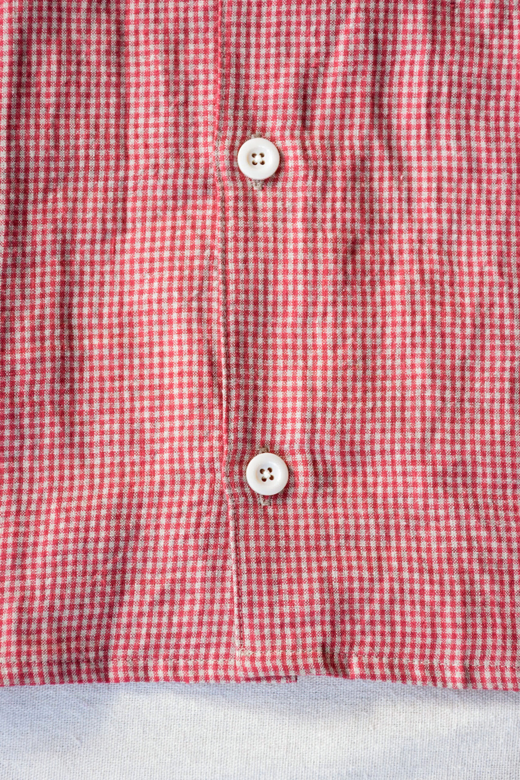 Conkers Relaxed Farmer Shirt S/S Irish Dishcloth Weave Linen Redden