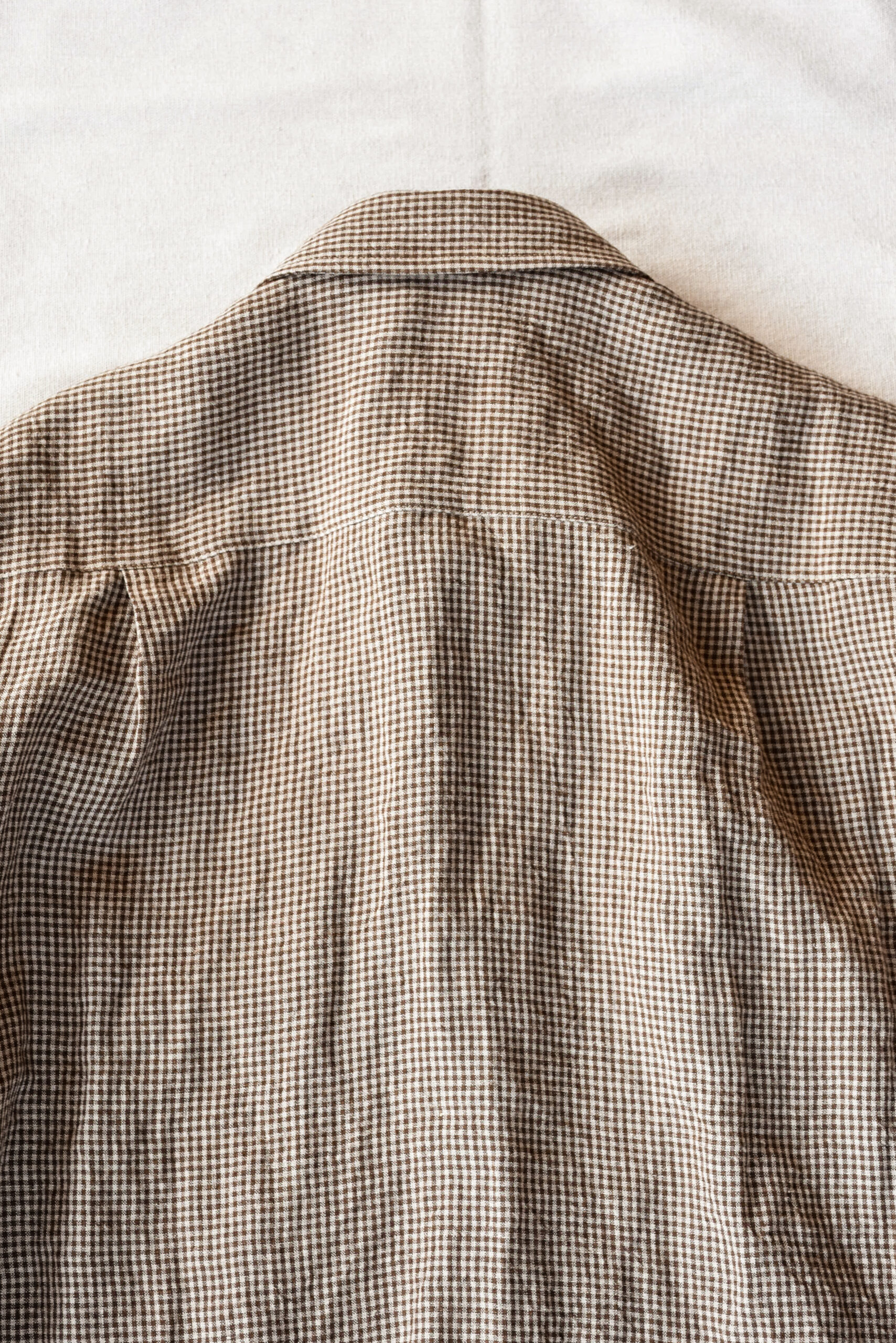 Conkers Relaxed Farmer Shirt S/S Irish Dishcloth Weave Linen Straw