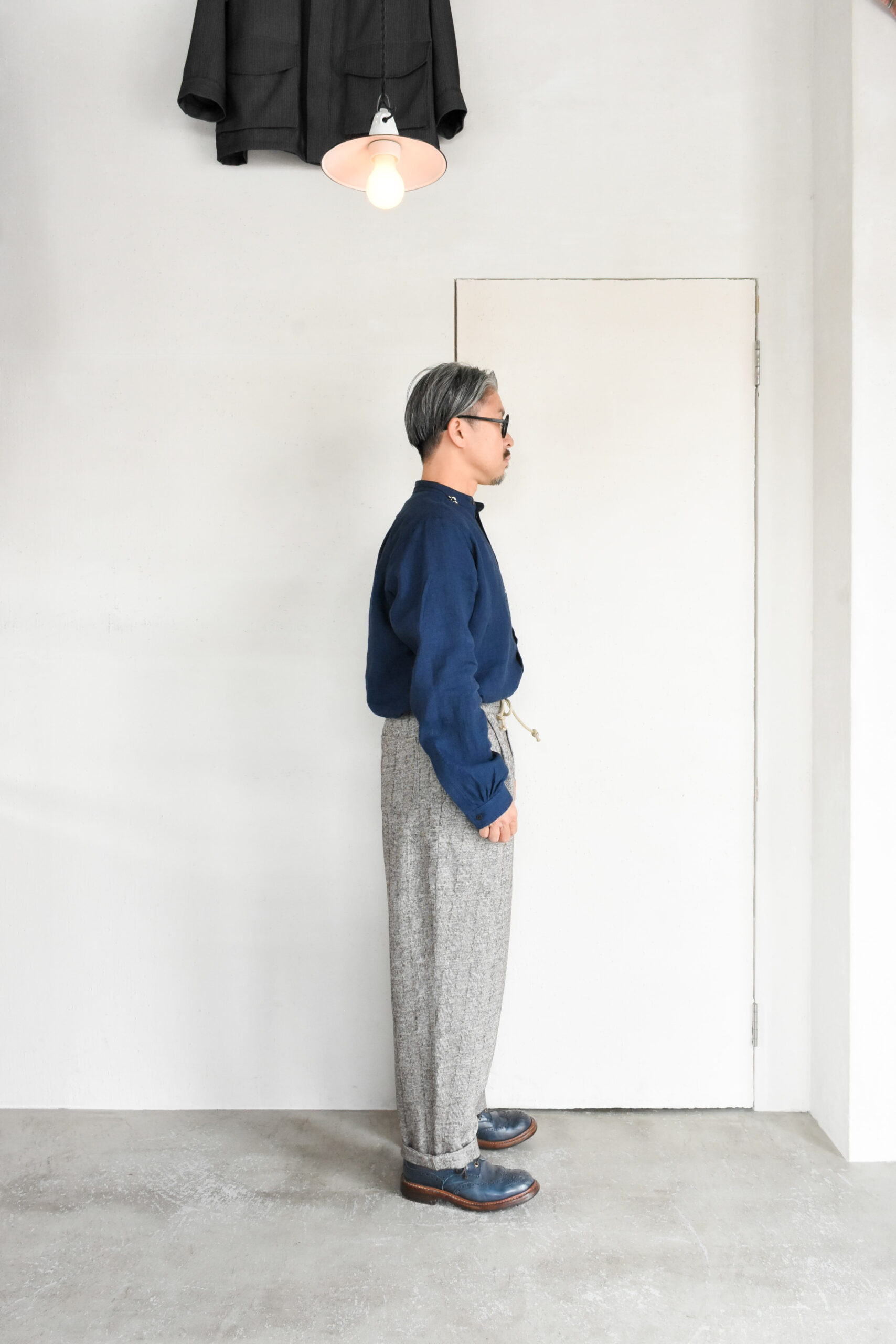 Frank Leder Dead Stock Limited Rare Vintage Fabric 2 Tuck Drawstring Trousers