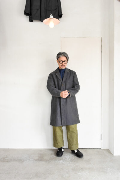 Frank Leder Washed Moleskin Chesterfield Coat
