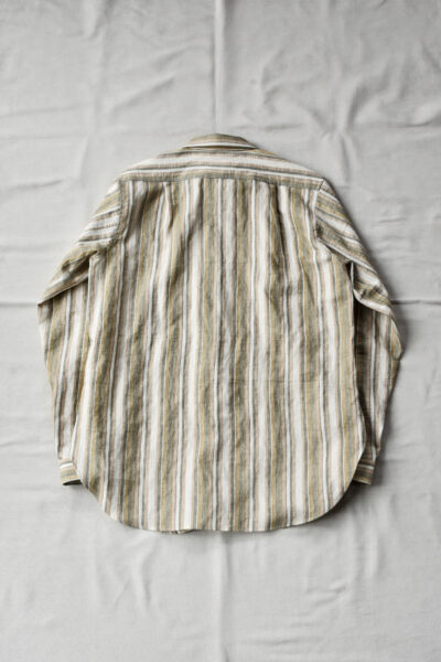 Frank Leder Dead Stock Limited Rare Vintage Fabric Stripe Shirt