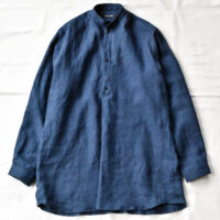 frank leder ネップ シルク シャツ Frank Leder Vintage Striped Linen Pullover Shirt | kado〔カド