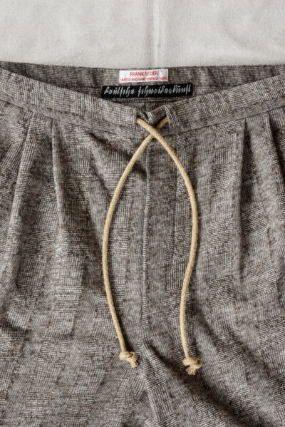 Frank Leder Dead Stock Limited Rare Vintage Fabric 2 Tuck Drawstring Trousers