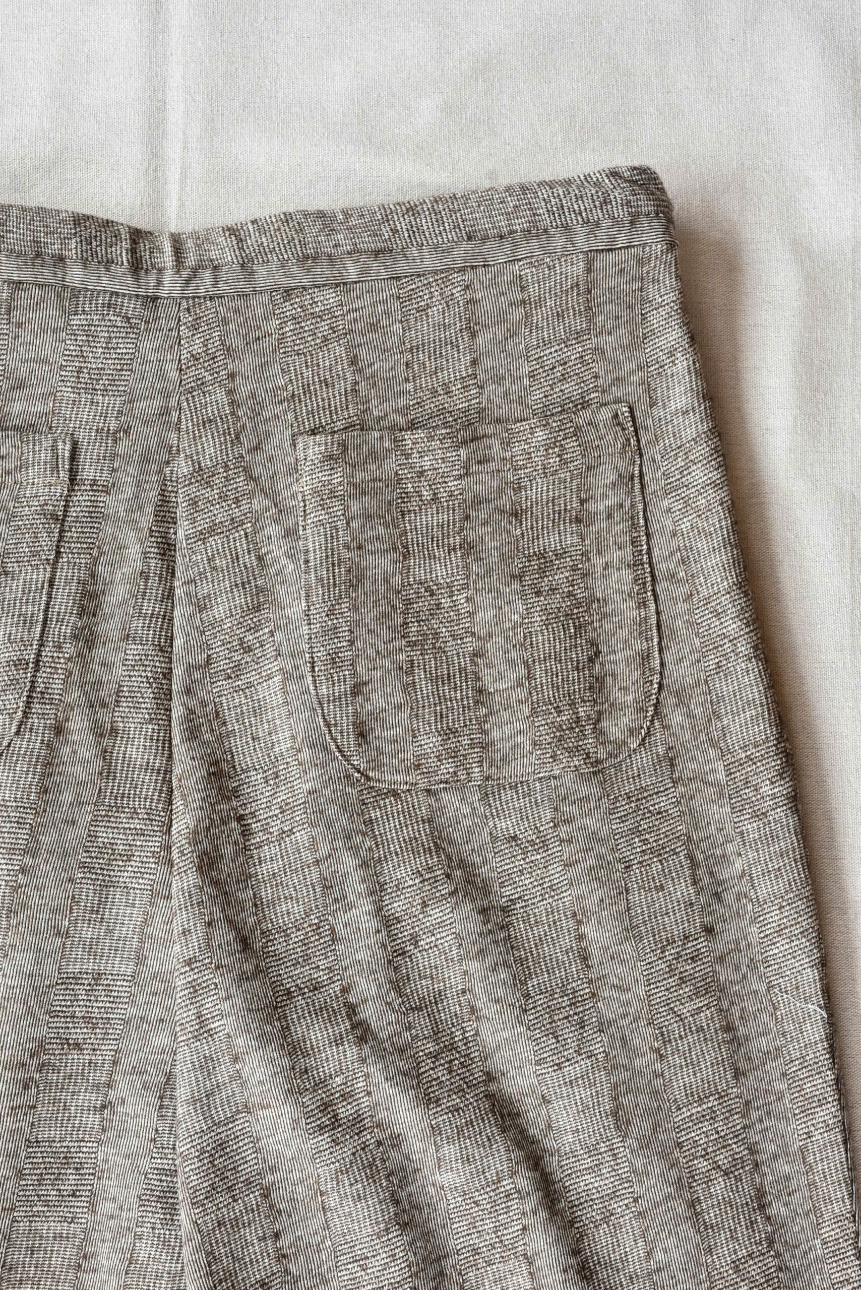 Frank Leder Dead Stock Limited Rare Vintage Fabric 2 Tuck Drawstring Trousers