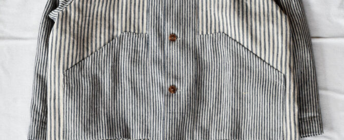 Frank Leder Vintage Farmers Linen Stripe Coat