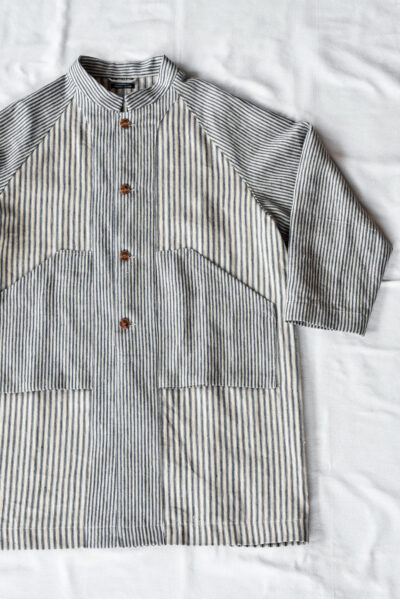 Frank Leder Vintage Farmers Linen Stripe Coat