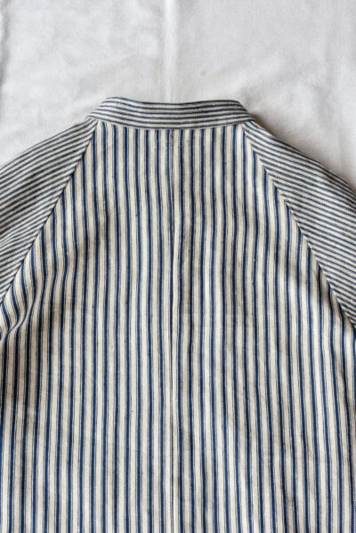 Frank Leder Vintage Farmers Linen Stripe Coat