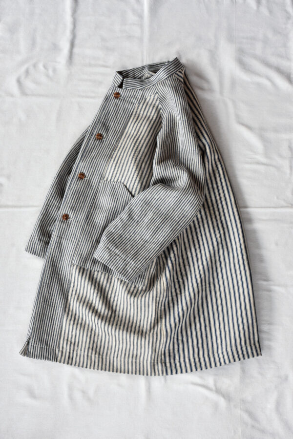 Frank Leder Vintage Farmers Linen Stripe Coat