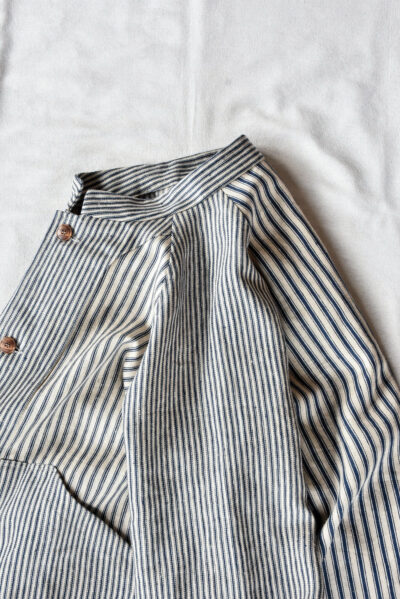 Frank Leder Vintage Farmers Linen Stripe Coat